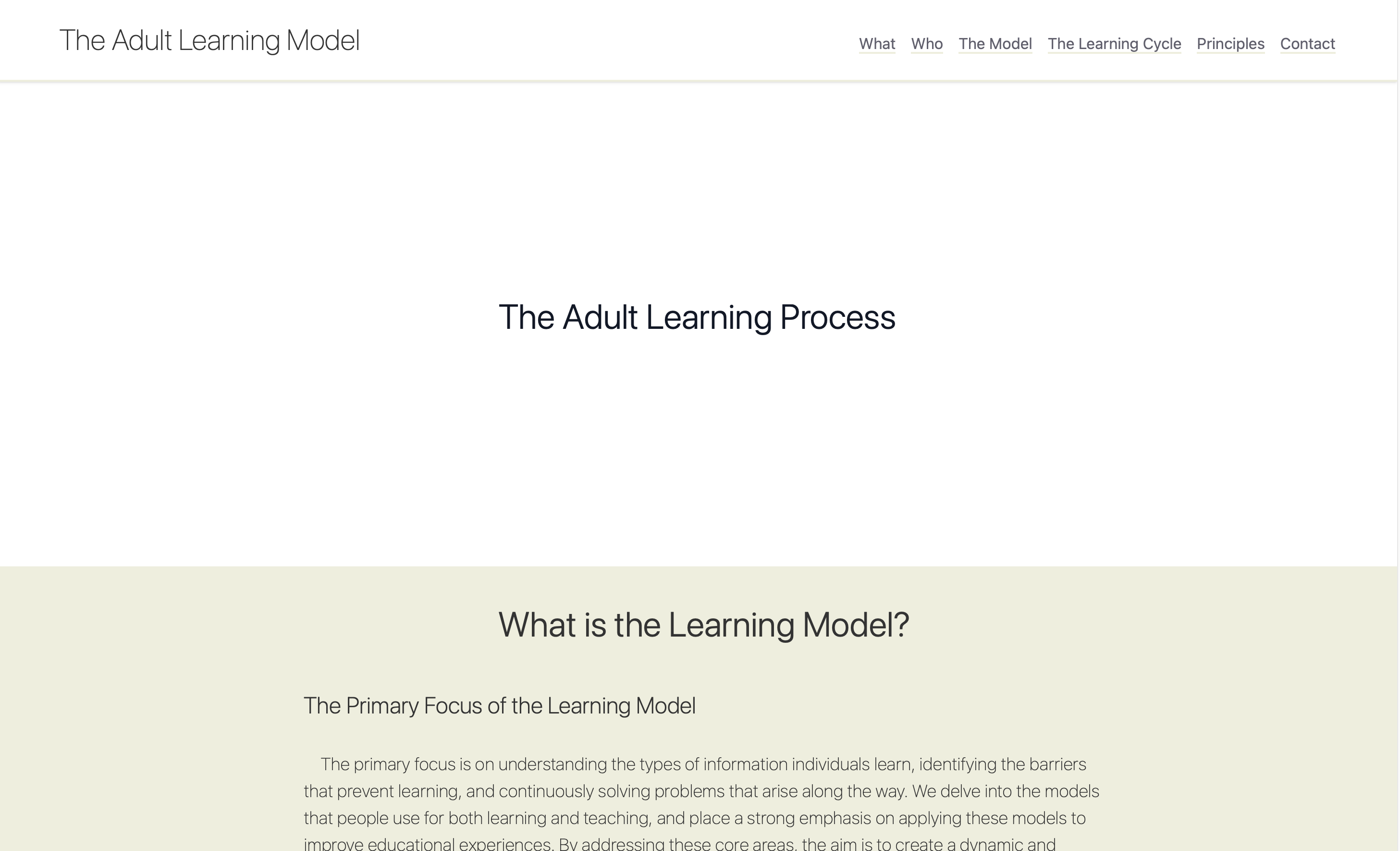 Learning Model Website thumbnail